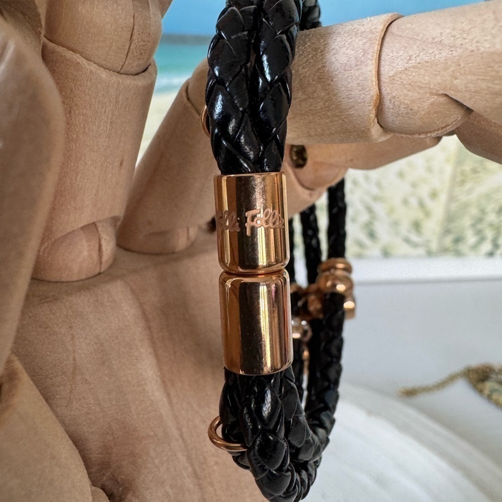 Folli Follie Black and Gold Bracelet - Picture 4 of 4